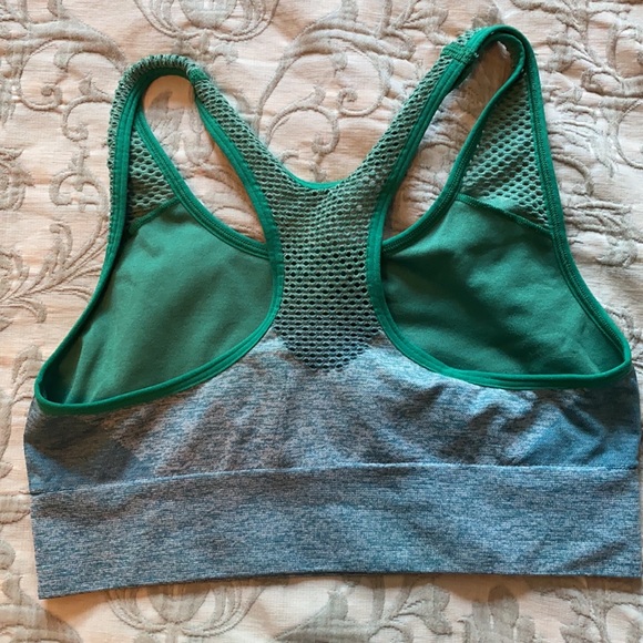 PINK Active blue green sports bra size small - Picture 3 of 7